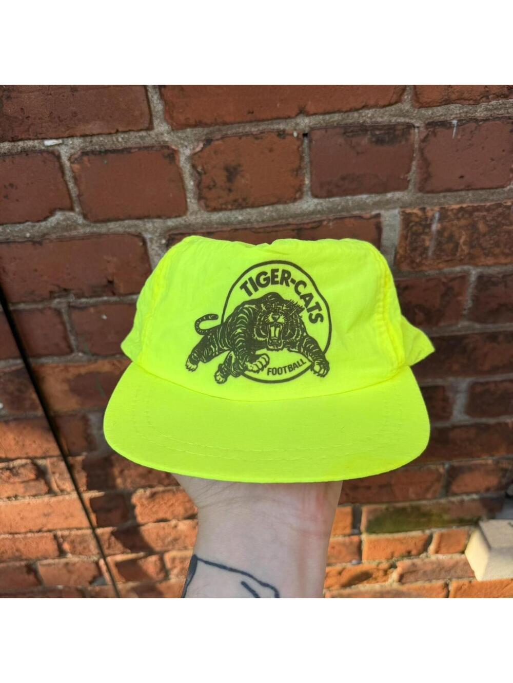Vintage Hamilton tiger cats SnapBack hat 90s OS